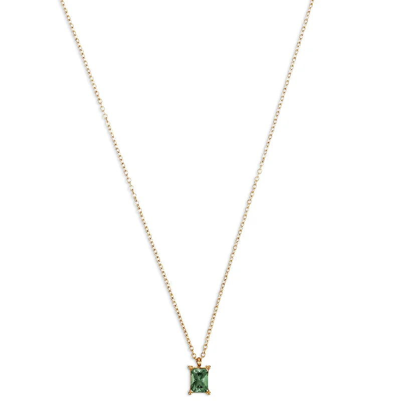 Dainty necklaces for women  Bethany Baguette Necklace