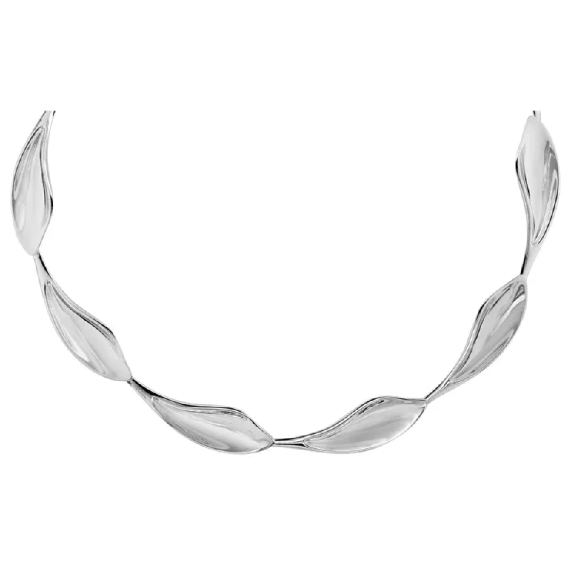 Anniversary gift necklaces  Sterling Silver Leaves Necklace 16-18"