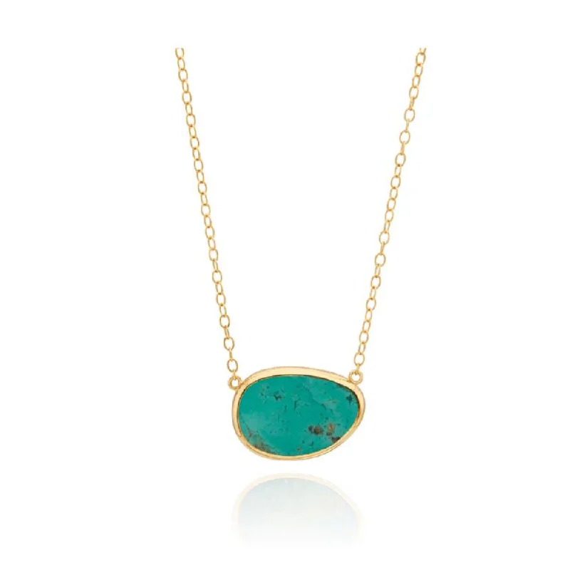 Threader necklaces for women  Anna Beck Asymmetrical Turquoise Necklace