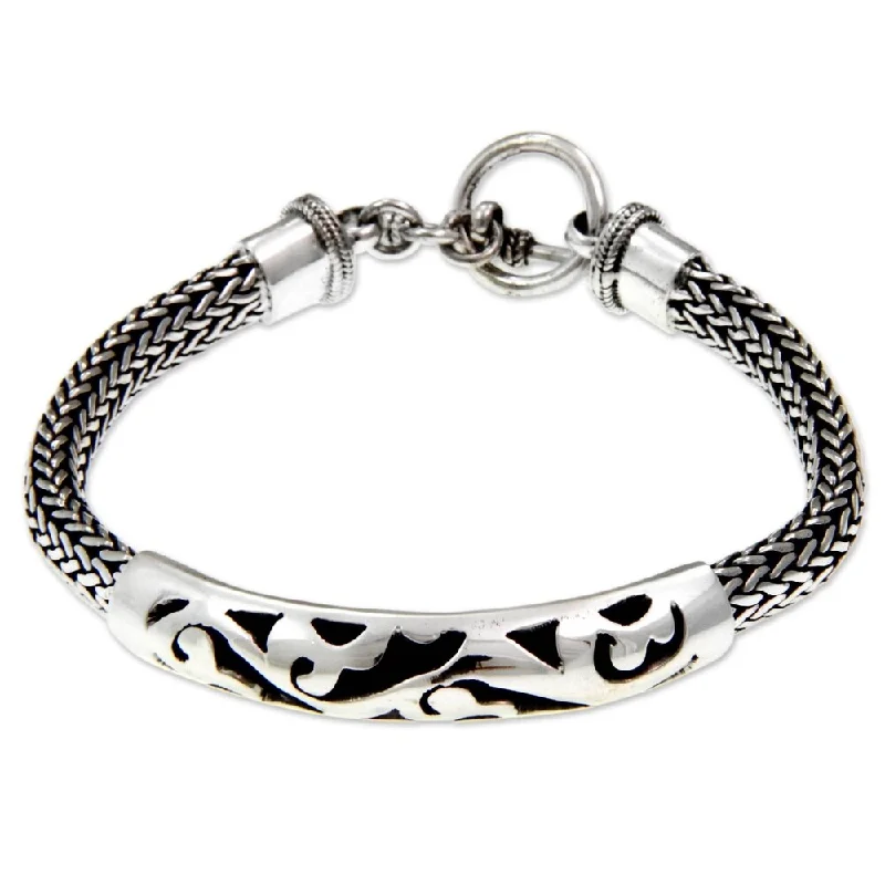 Waterproof bracelets  Handmade Finesse Sterling Silver Bracelet (Indonesia)