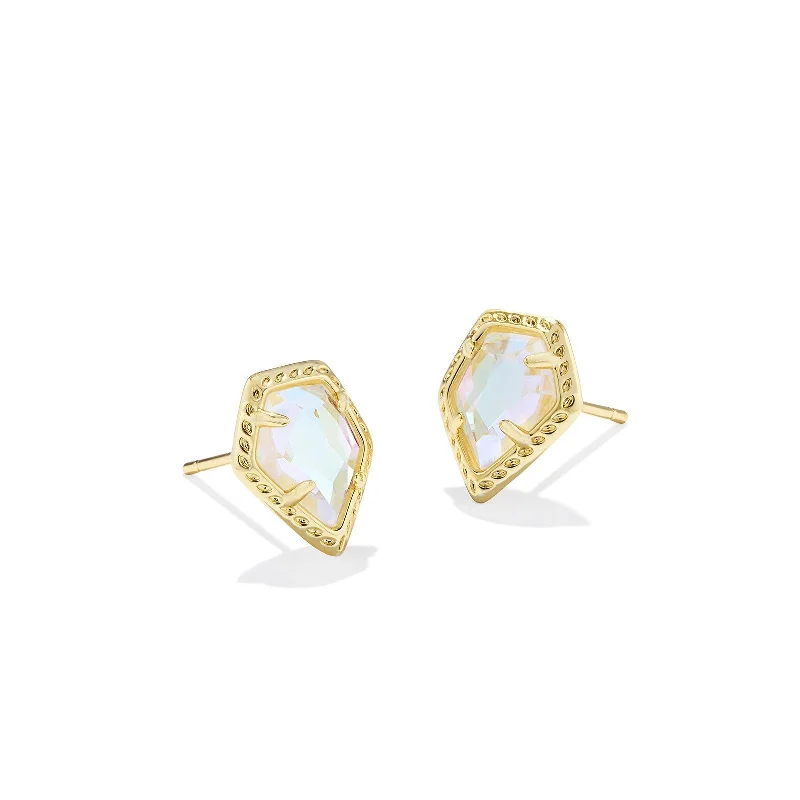 Non-tarnish earringsKendra Scott | Framed Tessa Gold Stud Earrings in Dichroic Glass