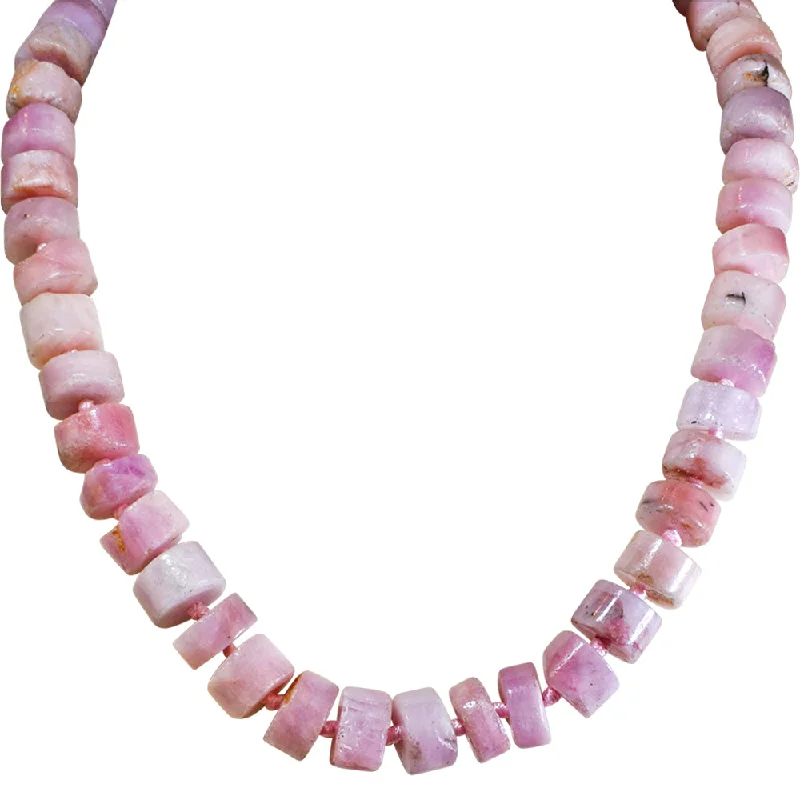 14k gold chain necklaces  Precious Kunzite Gem Stone Necklace(.925 Sterling Silver/Kunzite)