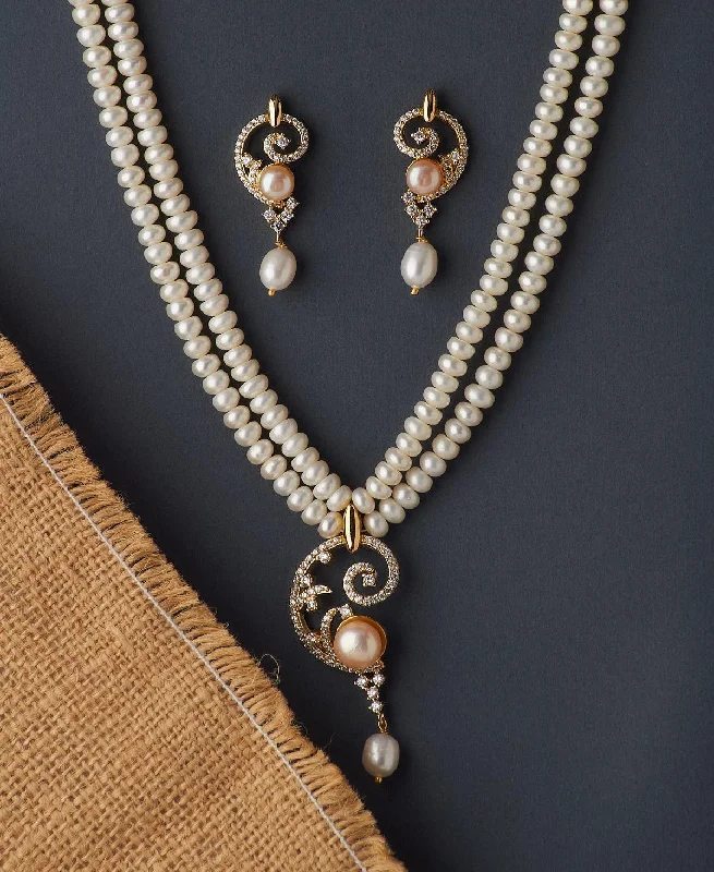 Boho tribal necklaces  Delightful Real Pearl Necklace Set