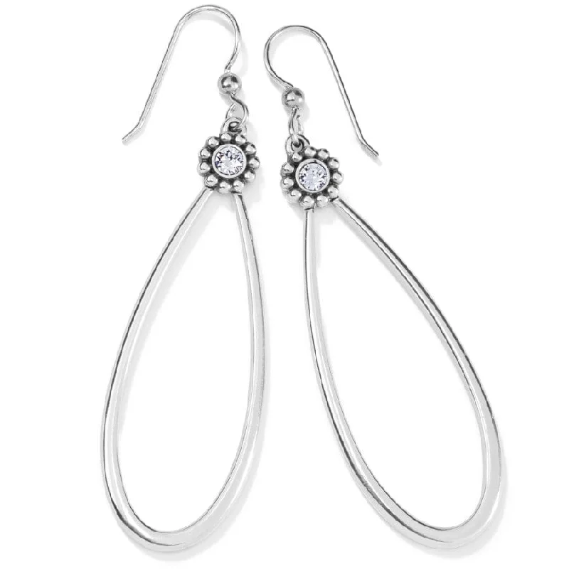 Silver and pearl earringsBrighton | Twinkle Silver Tone Loop French Wire Earrings