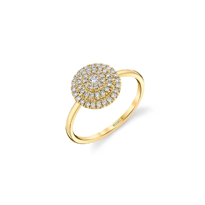 Pavé Diamond Disc Ring