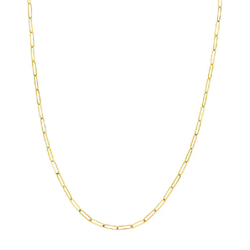 Assorted fashion necklaces pack  14k Gold Paperclip Chain Necklace, 24"