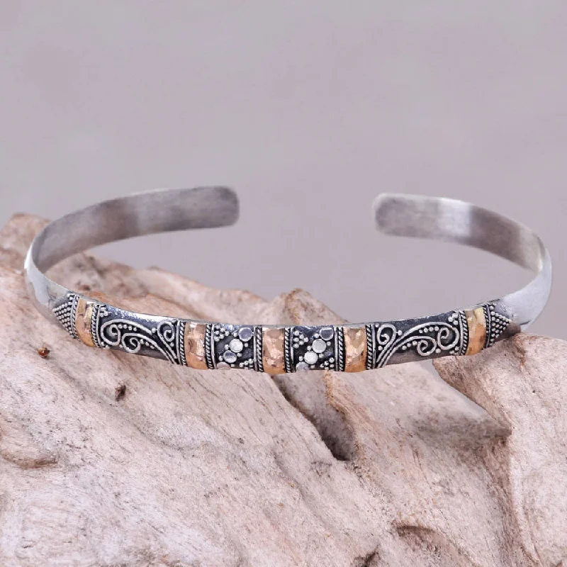 Elegant work bracelets  Handmade Sterling Silver 'Eden in Bali' Bracelet (Indonesia)