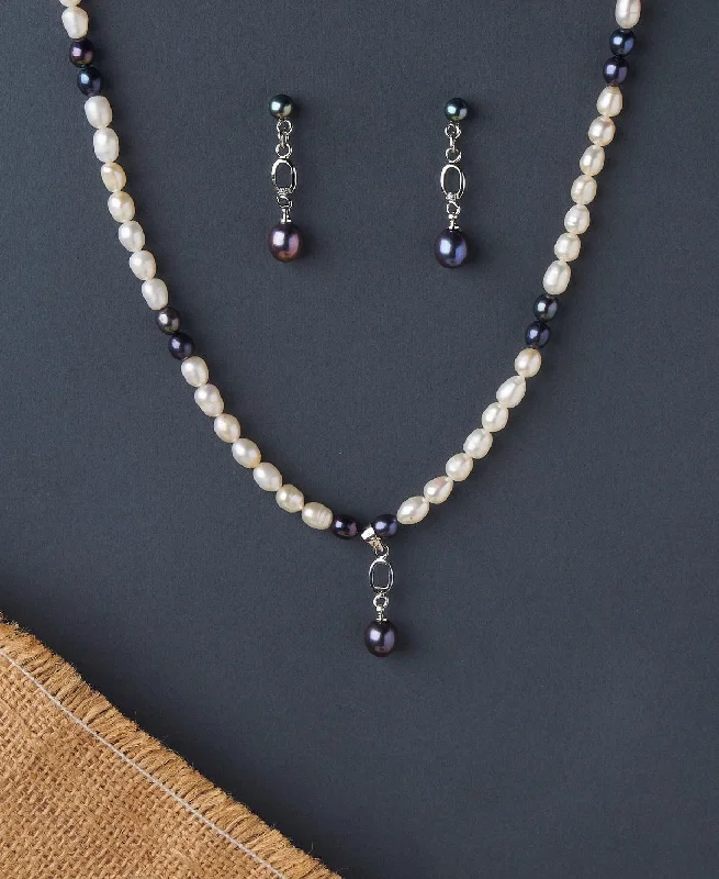 Elegant drop necklaces  Elegant Pearl Necklace Set