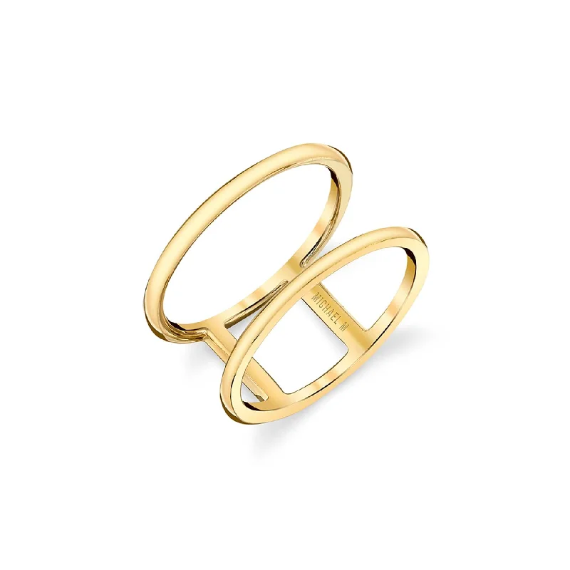 Solid Double Band Ring