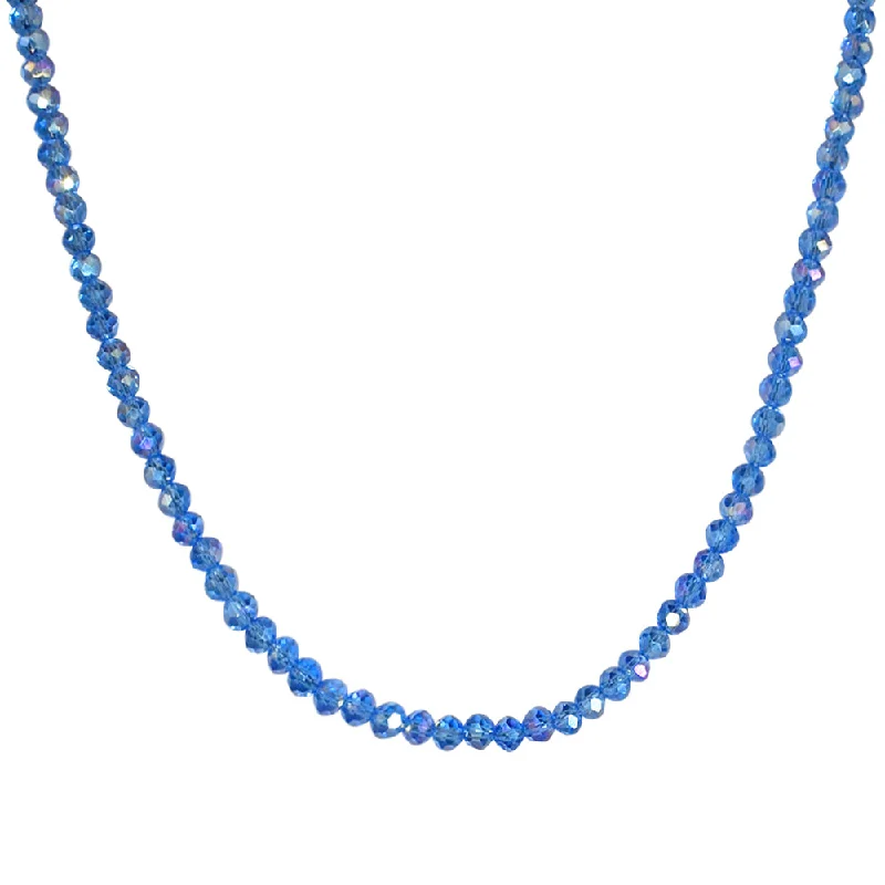 Necklace sets for layering  Shimmer Bead 18" Necklace (Goldtone/Lt. Sapphire AB)