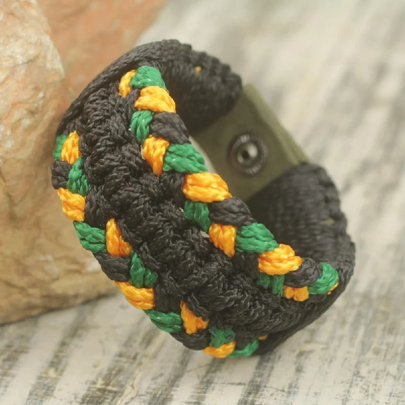 Mix and match bracelets  Handmade Golden Braid Polypropylene Cord Bracelet (Ghana)