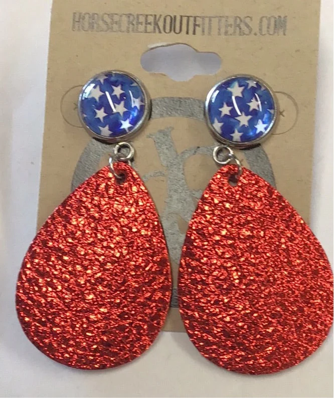 Leaf earringsPatriotic Earrings