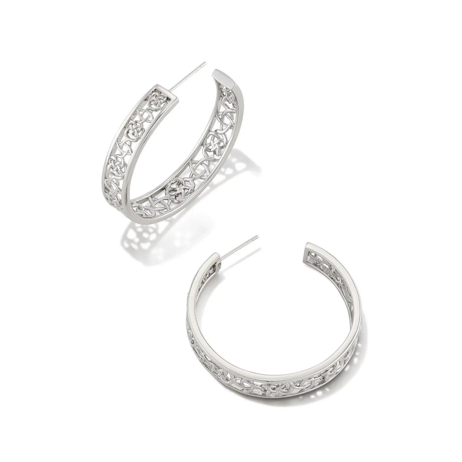 Heart-shaped earringsKendra Scott | Kelly Silver Hoop Earrings