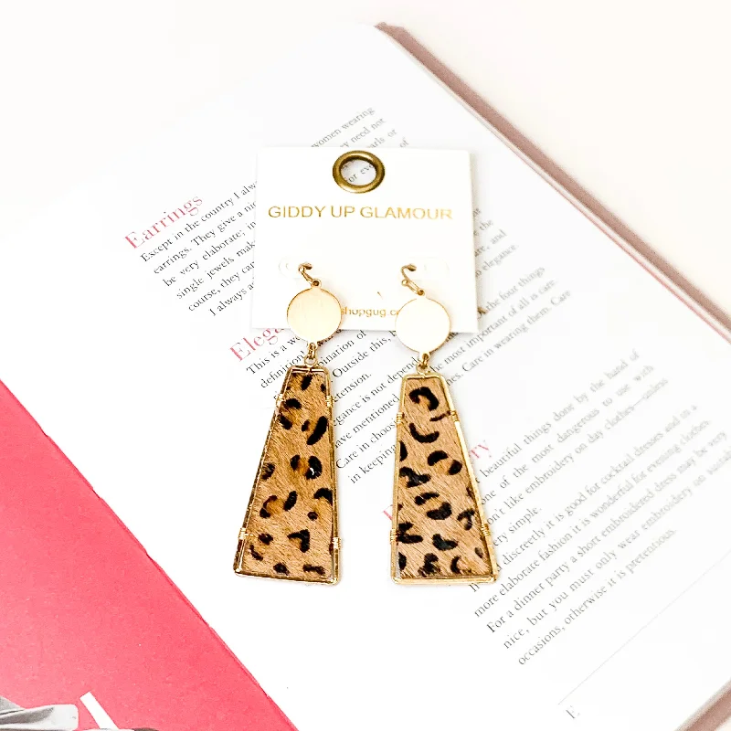 Minimalist stud earringsGilded Wildcat Drops