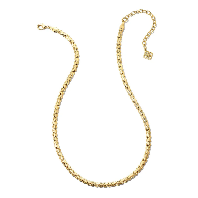 Gold and diamond necklaces  Kendra Scott Brielle Chain Necklace