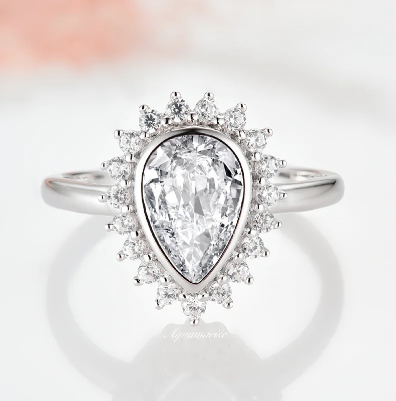 Anna Simulated Diamond (cz) Ring- 925 Sterling Silver