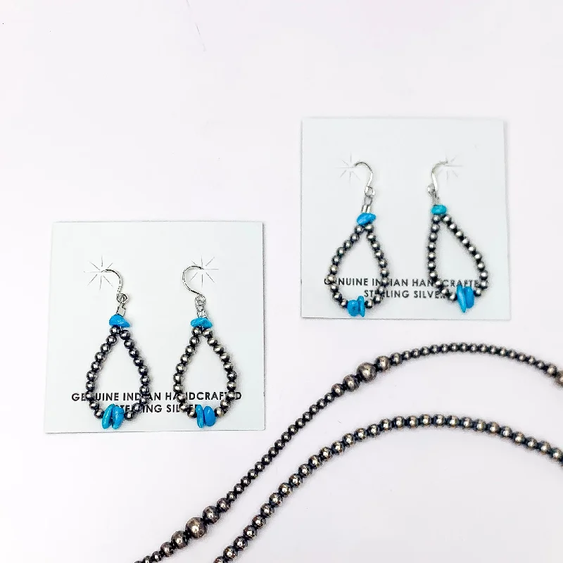 Multicolor crystal earringsMason Lee | Genuine Hand-Strung Navajo Beaded Teardrop Pearl Earrings