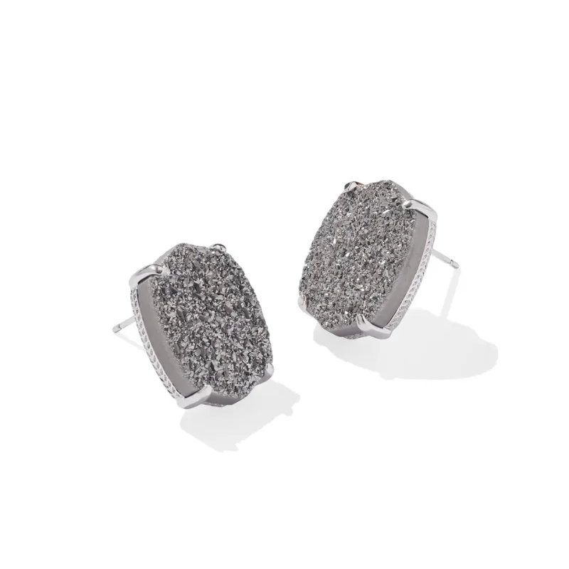 Gothic earringsKendra Scott | Daphne Large Silver Studs in Platinum Drusy