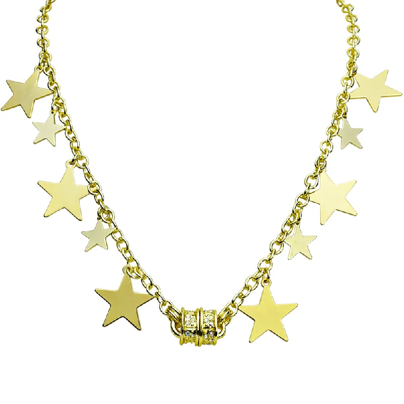 Gold pendant necklaces  Starry Night Magnetic Interchangeable Necklace (Goldtone)