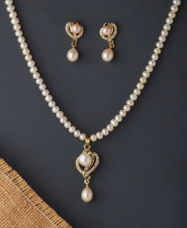 Luxury necklaces over $500  Elegant Real Pearl Necklace Set