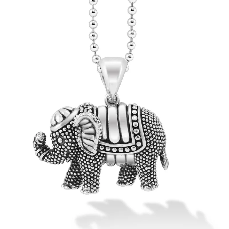 Wedding necklaces for brides  Lagos Sterling Silver Elephant Pendant Necklace