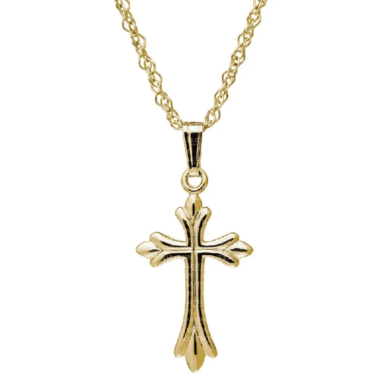 Cubic zirconia necklaces  14k Gold Cross Pendant Necklace