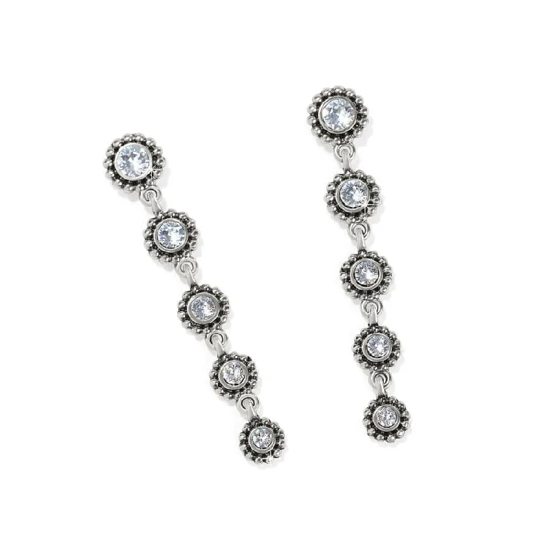 Star-shaped earringsBrighton | Twinkle Drops Silver Tone Crystal Post Drop Earrings