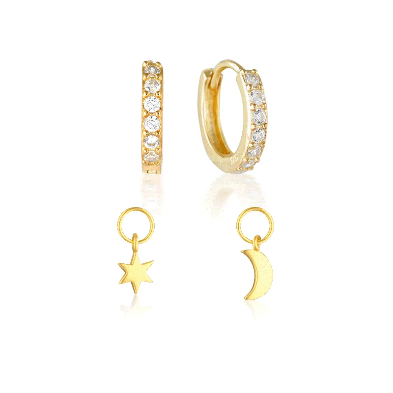 Nickel-free earringsBuild Your Earring Set Jet Gold