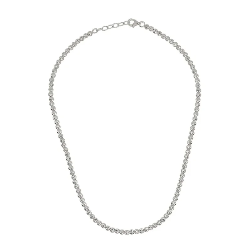 Cross pendant necklaces  Desmos Sterling Silver "Crystal" Diamond-Cut Necklace