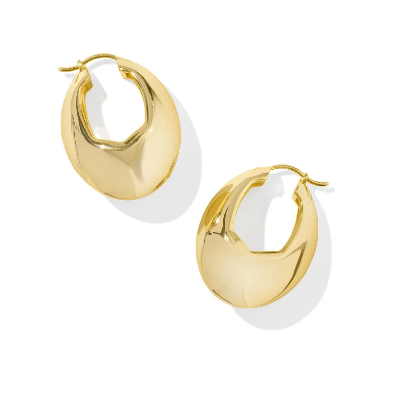 Trendy geometric earringsKendra Scott | Liana Hoop Earrings in Gold