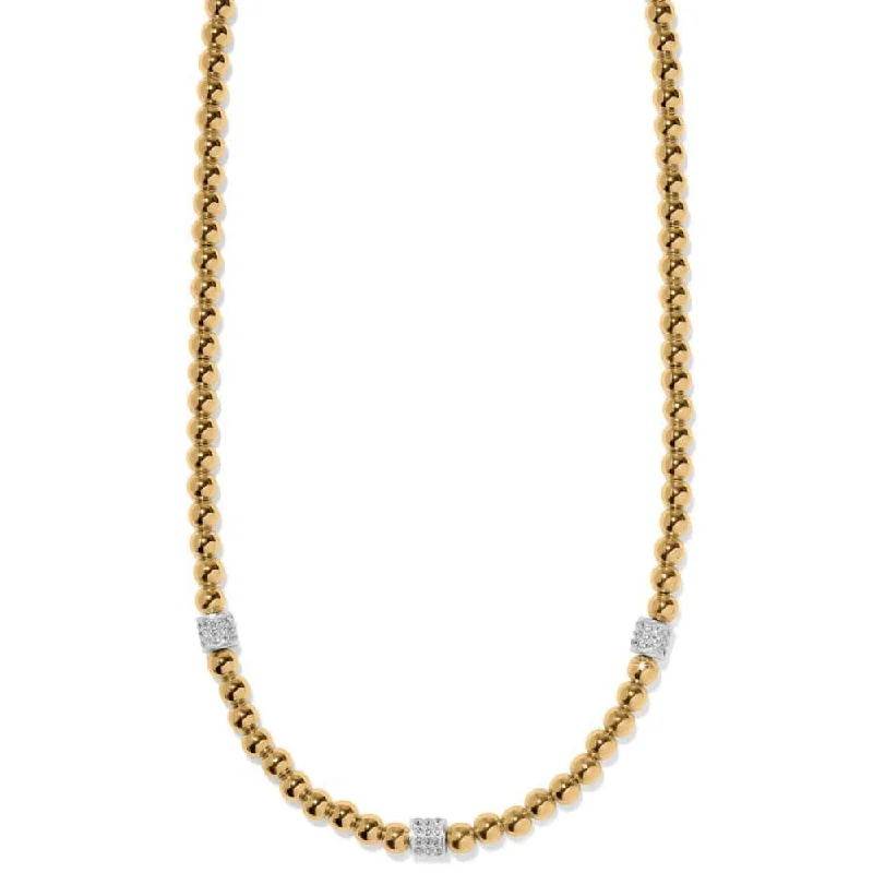 Diamond pendant necklaces  Brighton Meridian Petite Beads Station Necklace - Gold